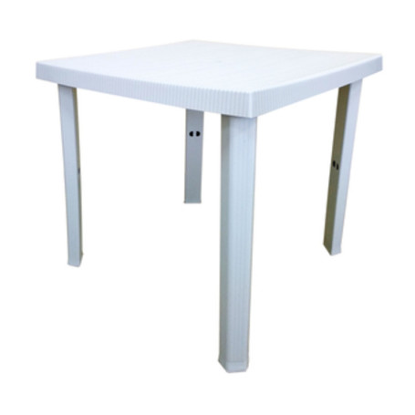 TAVOLO RESINA FIGARO 80X80XH72CM BIANCO