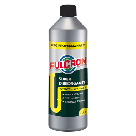 DISGORGANTE LIQUIDO PROFESSIONALE PER TUBATURE  FULCRON  lt 1
