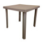 TAVOLO RESINA FIGARO 80X80XH72CM TORTORA