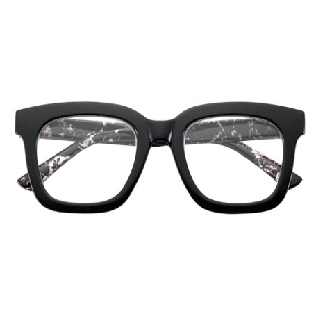 OCCHIALI PER LETTURA MODELLO  SOUTH CAROLINA NERO MARMORIZZATO  + 2
