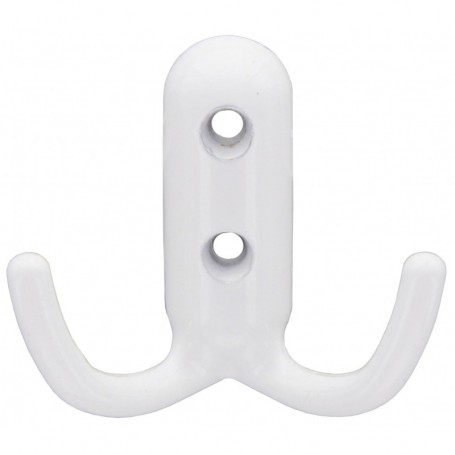 APPENDIABITI A 2 GANCI MM.45X45 BIANCO LUC.