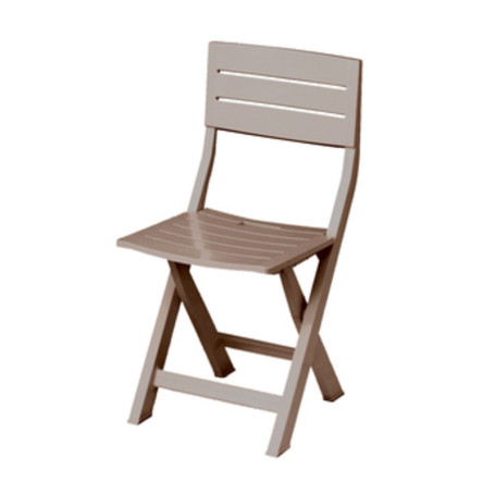 SEDIA RESINA GILDA PIEGHEVOLE TORTORA