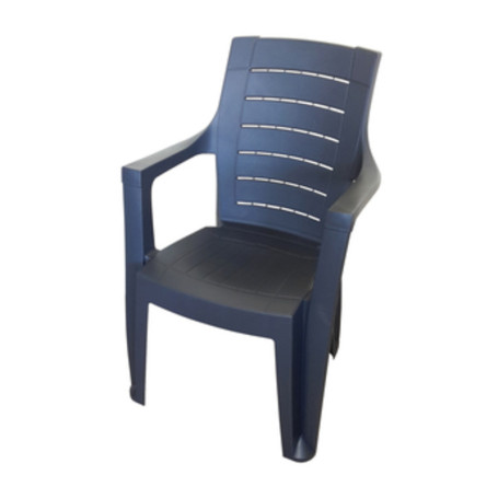 POLTRONA RESINA CLEOPATRA C\BRACCIOLI ANTRACITE