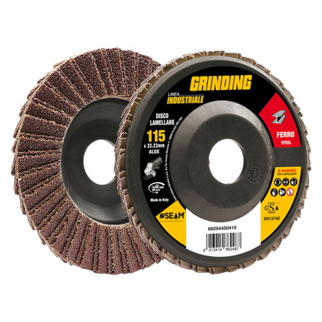 DISCO LAMELLARE PER FERRO  GRINDING LINEA INDUSTRIALE   diametro  115 gr. 40