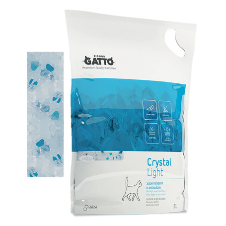 LETTIERA IGIENICA  CRYSTAL LIGHT  5 lt