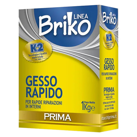 GESSO MURARIO RAPIDO  BRIKO K2  Kg. 1 - scatola