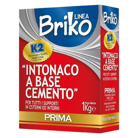 INTONACO CEMENTO  BRIKO K2  Kg. 4 - in sacchetta