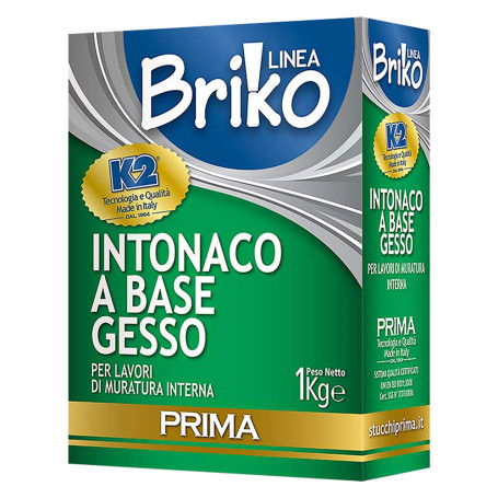 INTONACO BASE GESSO  BRIKO K2  Kg. 4 - in sacchetta