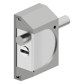 CHIUSURA DI SICUREZZA PER SERRANDE  RIF06  alluminio silver