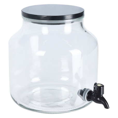 CARAFFA DISPENSER CON TAPPO ERMETICO 5