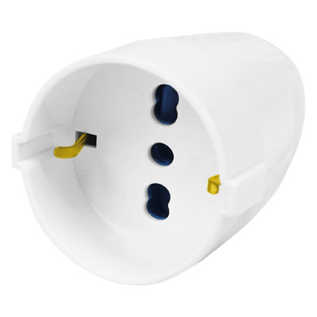 PRESA VOLANTE  SCHUKO  art.CE36B - (scatola appendibile)