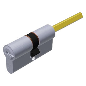 CILINDRO PROFILATO PER POMOLO SERIE  EVO K1  mm 25+10+35  uguale a  70 (30+40) cromo satinato