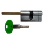 CILINDRO PROFILATO PER POMOLO SERIE  EVO K22  mm 26+10+46  uguale a  82 (31+51) cromo satinato