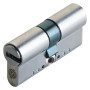 CILINDRO PROFILATO MODULARE SERIE  EVO K22 TOP  mm 26+10+26  uguale a  62 (31+31) cromo satinato