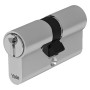 CILINDRO PROFILATO DOPPIO SERIE  Y500  mm 35+10+45  uguale a  90 (40+50) nichelato
