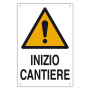 CARTELLO  INZIO CANTIERE  cm 60 x 40