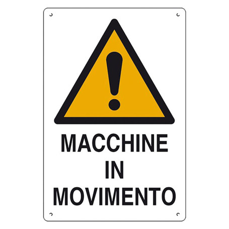 CARTELLO  MACCHINE IN MOVIMENTO  cm 60 x 40
