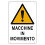 CARTELLO  MACCHINE IN MOVIMENTO  cm 60 x 40