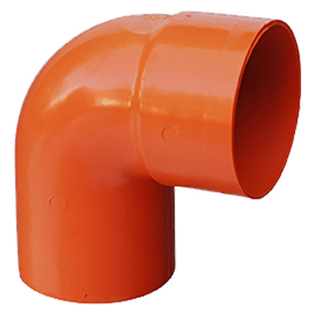CURVA 87 IN PVC 87  diametro  80