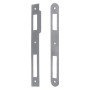 CONTROPIASTRA PER SERRATURA  PATENT  B.Q. grigio verniciato - interasse 70 mm