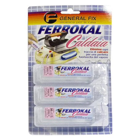 DECALCIFICANTE CALDAIE FERRI DA STIRO  FERROKAL CALDAIA  3 flaconi da 20 ml