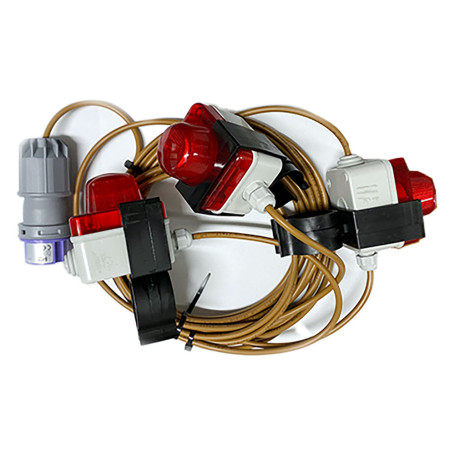 CATENARIA LUCI DI SEGNALAZIONE PONTEGGI 3 lampade - 24V