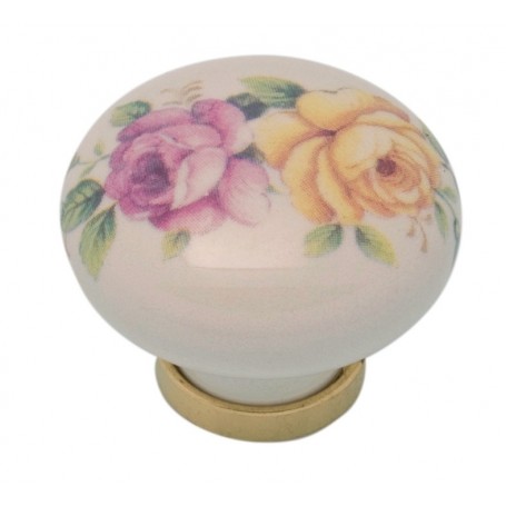 POMOLO PORCELLANA TONDO C BASE F 21 MM.31