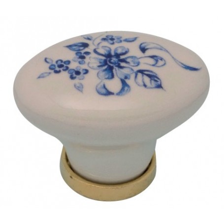 POMOLO PORCELLANA OVALE C BASE F  7 MM.34X25