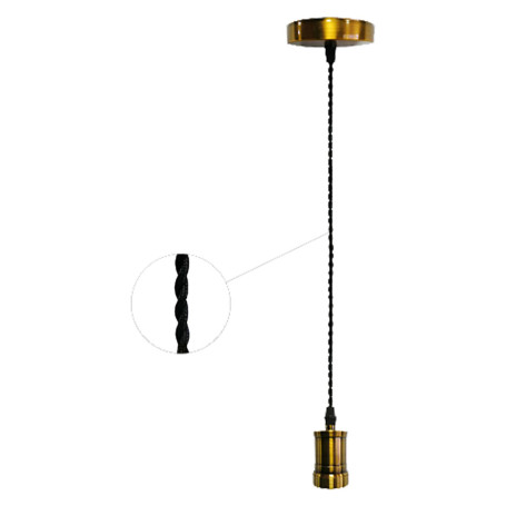 LAMPADARIO IN METALLO  VINTAGE CT100B  colore ottone