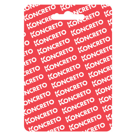 CARTELLINO FINE CORSA  KONCRETO  mm 80 x 125