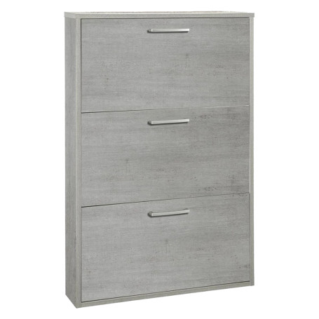 SCARPIERA 3 RIBALTE SINGOLE LINEA  ESPRESSO  cm. 15 x 65 x h.105 - bianca