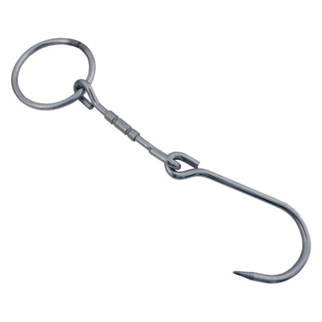 GANCIO SNODATO CON ANELLO mm. 260x7