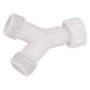 RACCORDO AD  Y  PER TUBO LAVATRICE/LAVASTOVIGLIE F 3/4  x M 3/4  x M 3/4