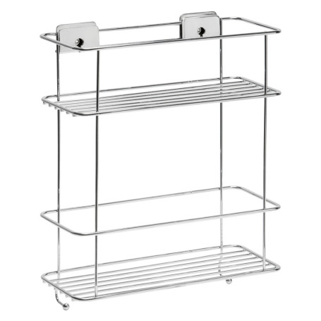 CESTELLO PER DOCCIA RIPIANO DOPPIO SERIE  GRIP  cm 26 x 11