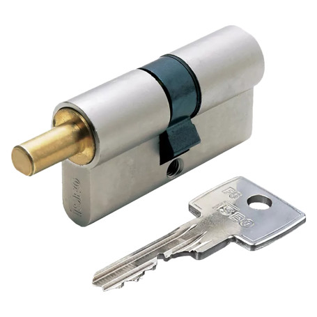 CILINDRO SAGOMATO PER POMOLO  R6 EXTRA S  mm 30+10+30  uguale a  70 nichelato (35+35)