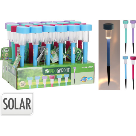 LAMPADA IN PLASTICA AD ENERGIA SOLARE cm 5 x h.36