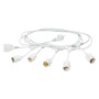 LUMINARIA  ENJOY  cavo mt.5 - 5 portalampade - bianco