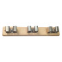 BARRA APPENDISCOPA SUPPORTO LEGNO 3 posti