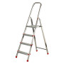 SCALA PER USO DOMESTICO 4 gradini - altezza cm. 77 (pedana) / 140 (totale)