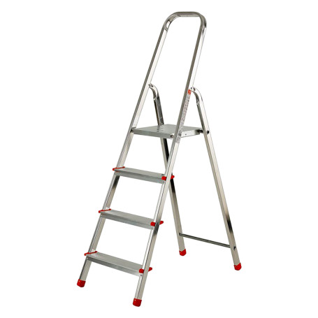 SCALA PER USO DOMESTICO 7 gradini - altezza cm. 142 (pedana) / 204 (totale)