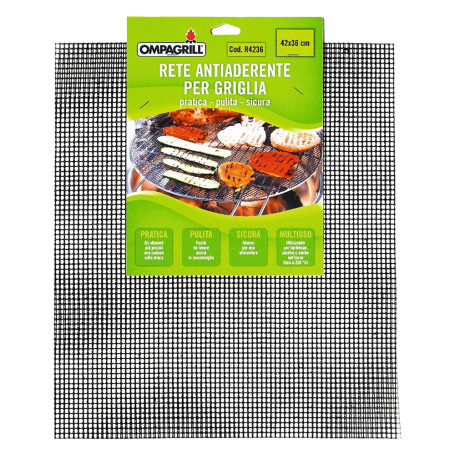 RETE ANTIADERENTE PER GRIGLIARE cm 42x36