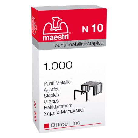 PUNTI PER FISSATRICE  MINI  mod. N10 cf. 1000 pz