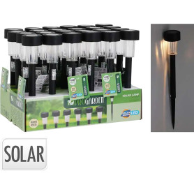 LAMPADA A ENERGIA SOLARE cm 18 x h.55 - corpo nero