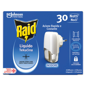 ANTIZANZARE ELETTRICO AD EMANAZIONE con 1 ricarica liquida