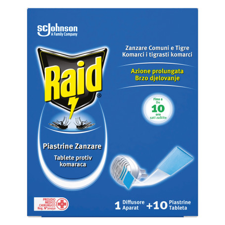 ANTIZANZARE ELETTRICO A PIASTRINE  BASE  con 10 ricariche