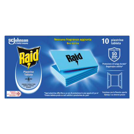 ANTIZANZARE PIASTRINE RICARICA 10 pezzi