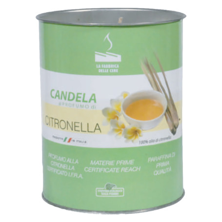 CANDELA ALLA CITRONELLA ECO cm 6 x 8