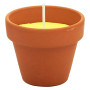 VASETTO COTTO CON CITRONELLA cf da 6 pezzi - d.7 x H.6 cm