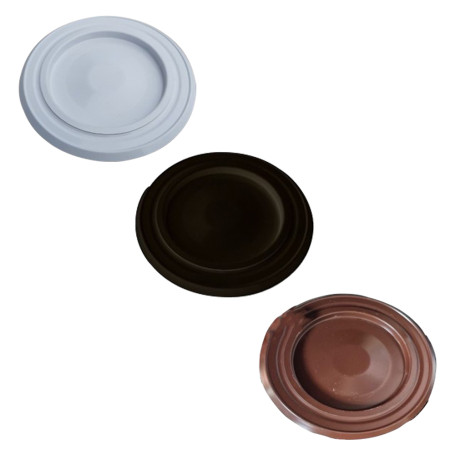 ROSONE VERNICIATO  diametro  cm  13 - bianco