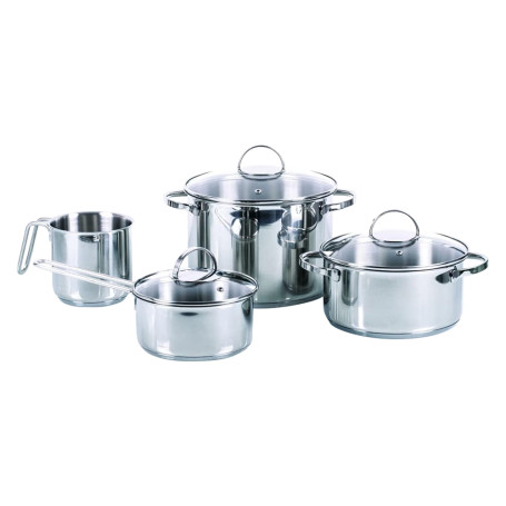 SET BATTERIA PENTOLE  ALLEGRO INOX  DA 7 PEZZI 7 prodotti misti